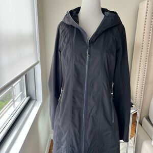 Lululemon Hooded Rain Jacket Navy Sz 8